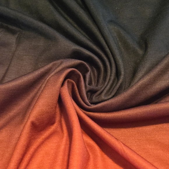 Gradient Black and Red Men's 5XL Short Sleeve Tee Shirt Jersey Type Interior - Picture 3 of 10